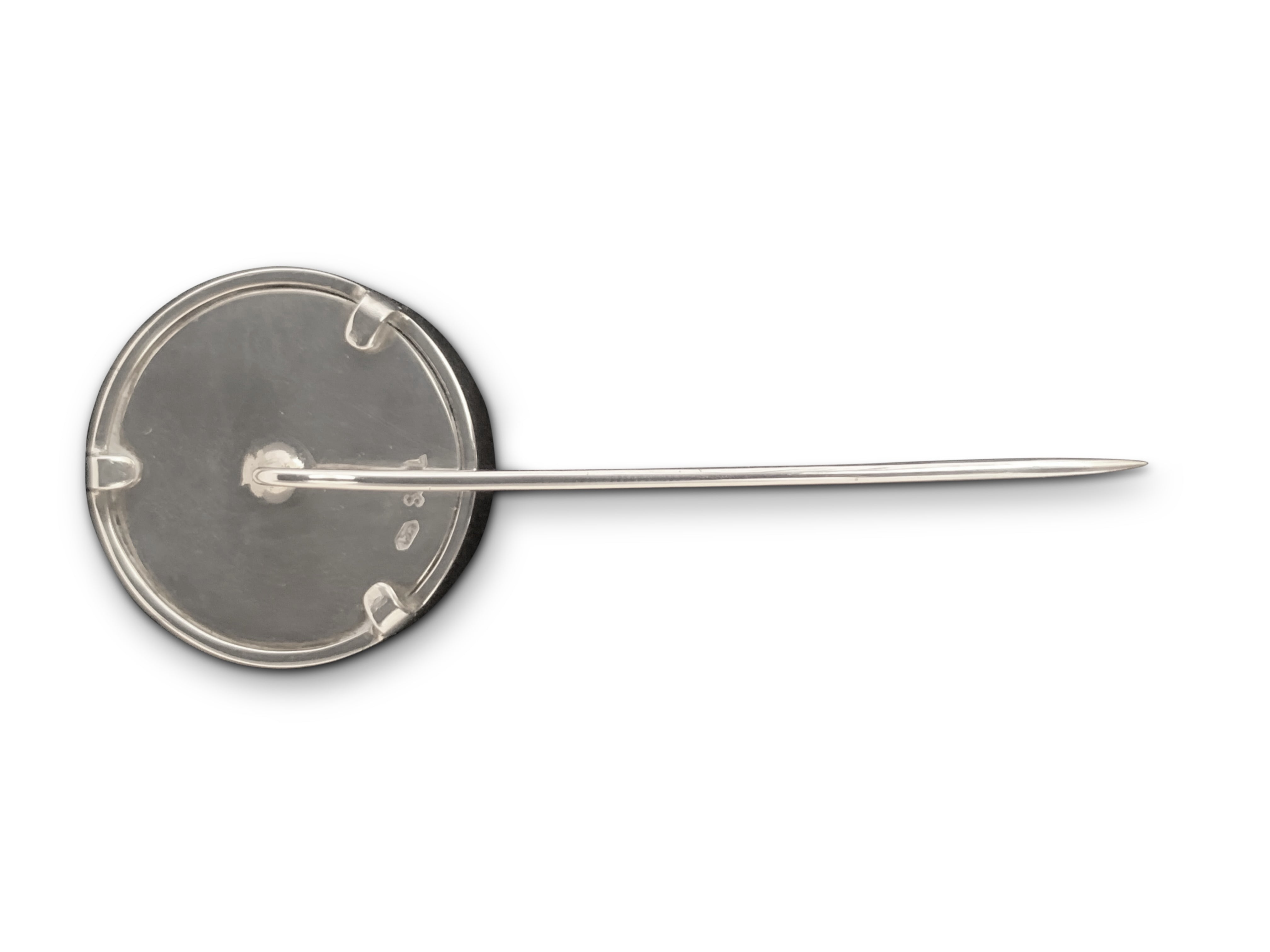 Fox Hunt oil miniature stick pin