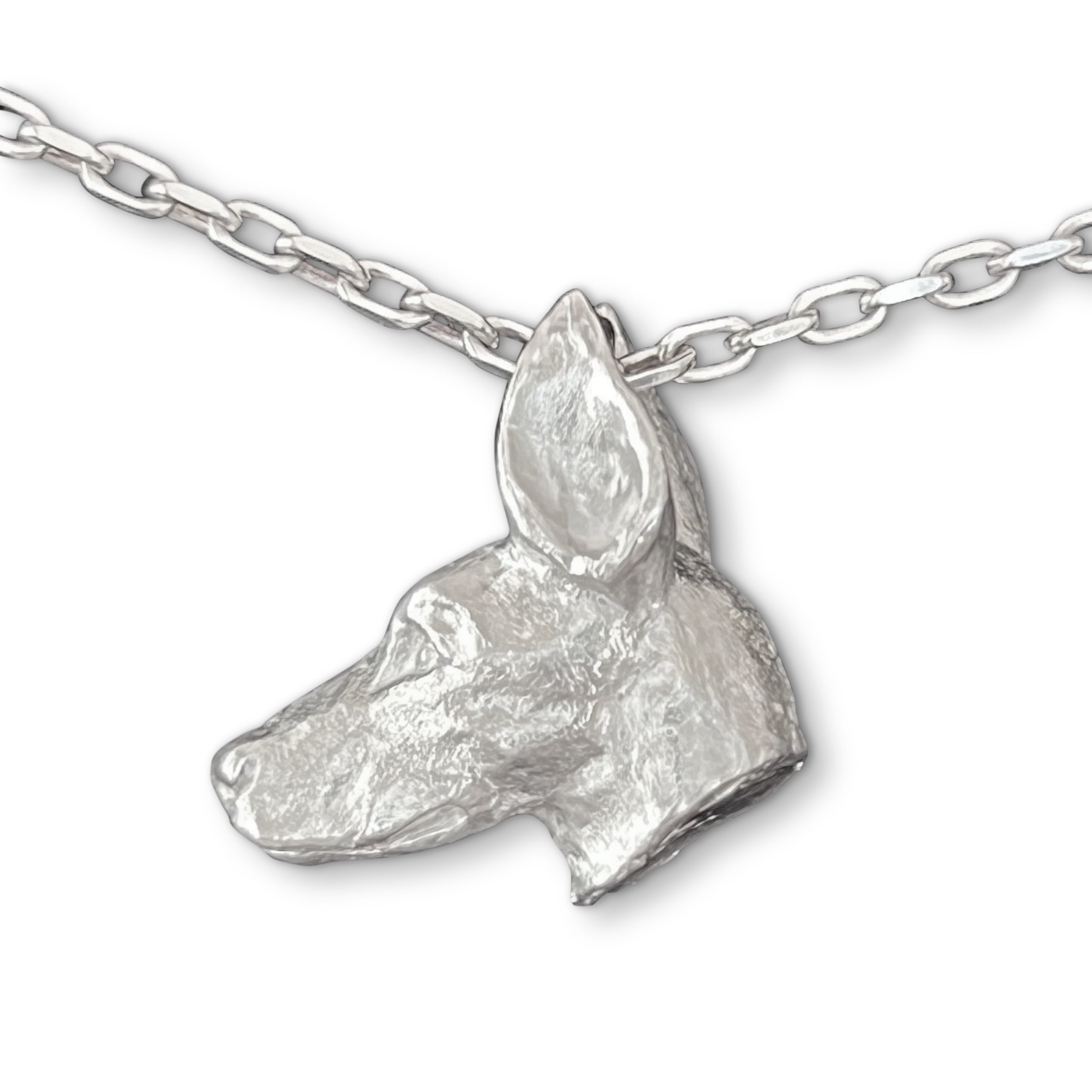 Doberman Pendant Charm by Paul Eaton Sculptor