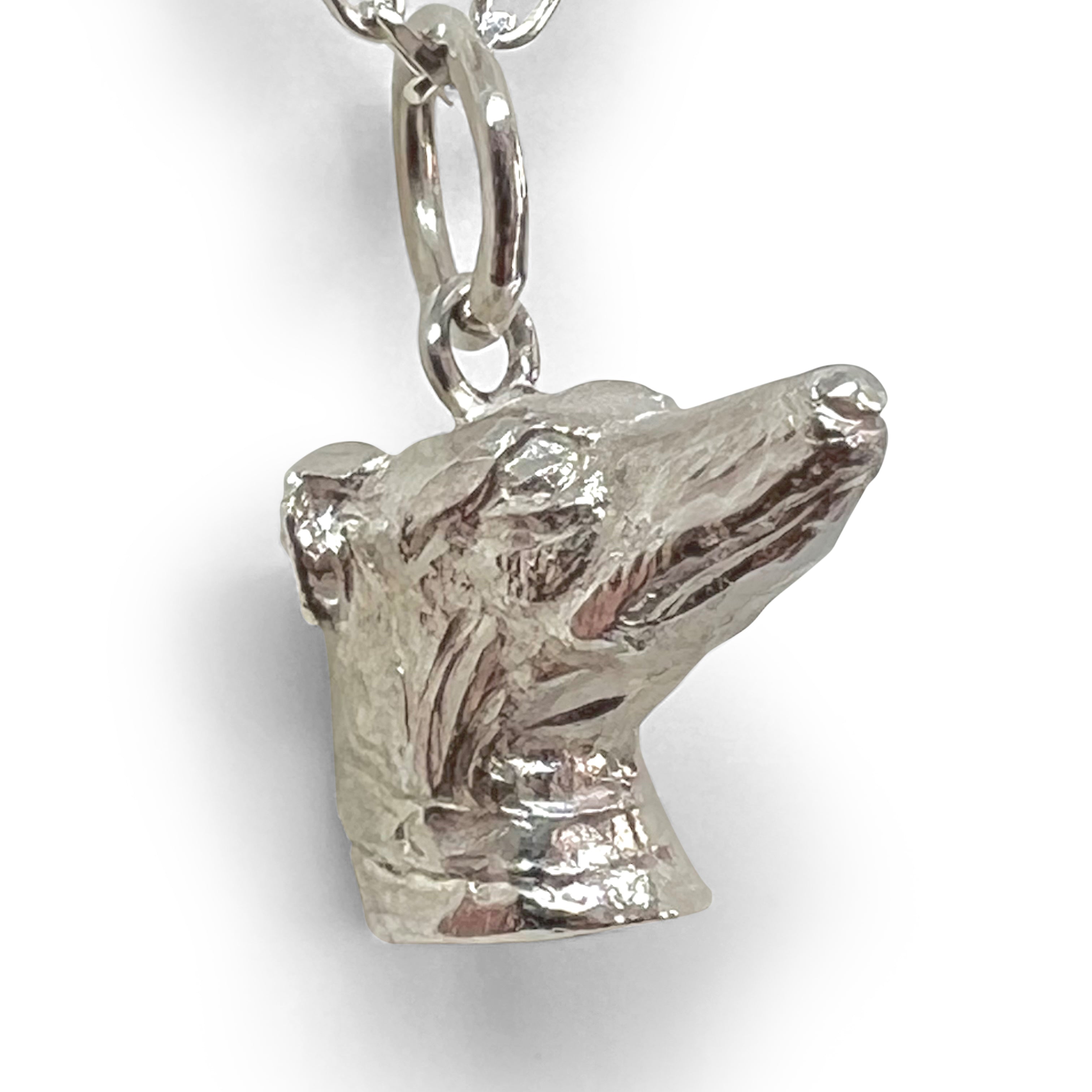 Greyhound Pendant Charm by Paul Eaton Sculptor