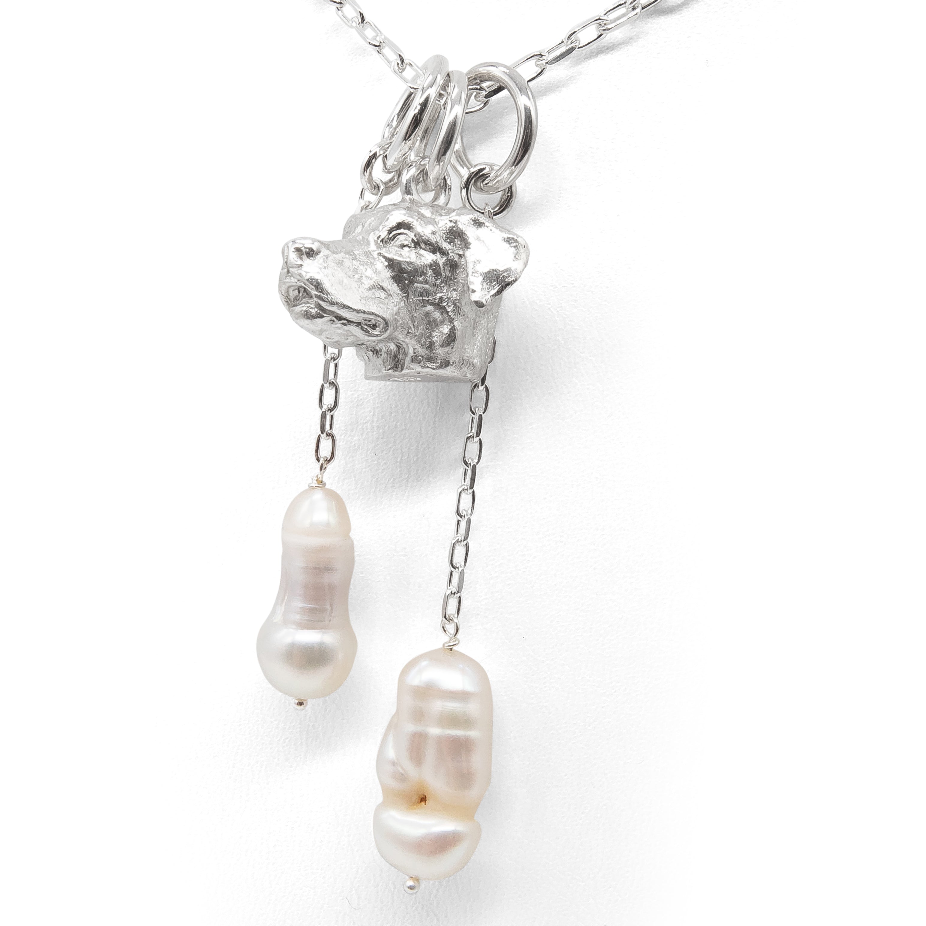 Poodle in a Heart Pendant by Paul Eaton