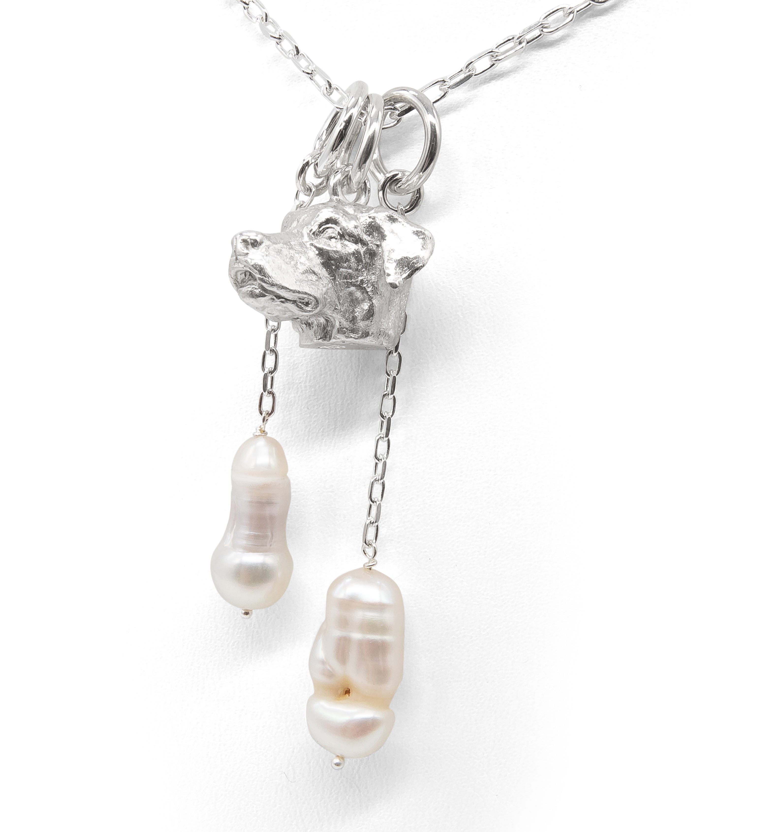 Poodle in a Heart Pendant by Paul Eaton