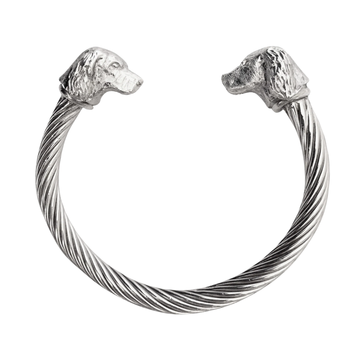 Spaniel Twisted Bangle by Paul Eaton Sculptor