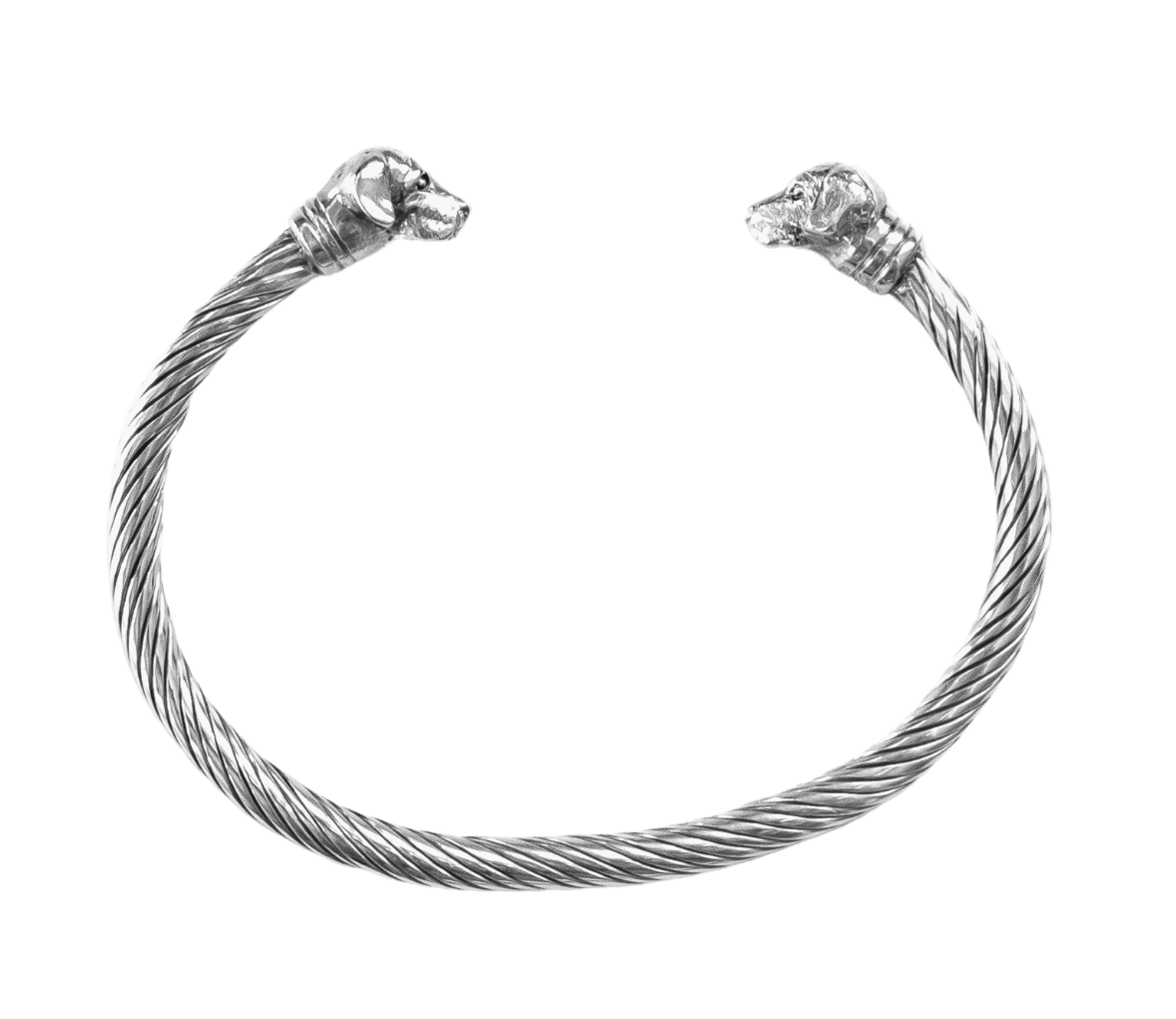 Wirehair Dachshund Twisted Bangle by Paul Eaton