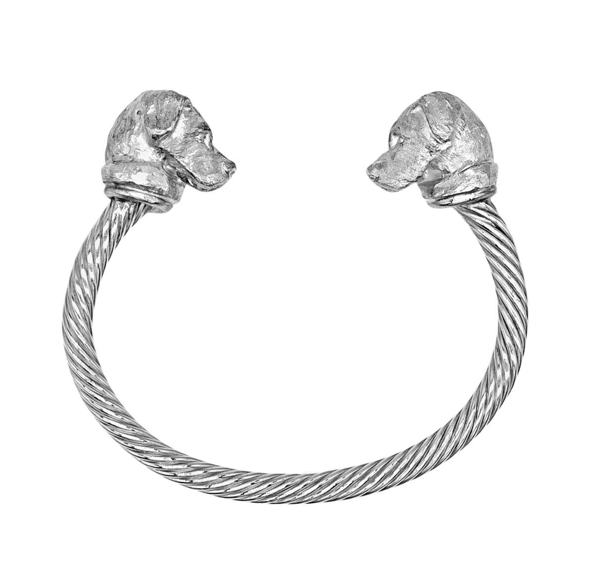 Family Crest Twisted Bangle by Paul Eaton Sculptor