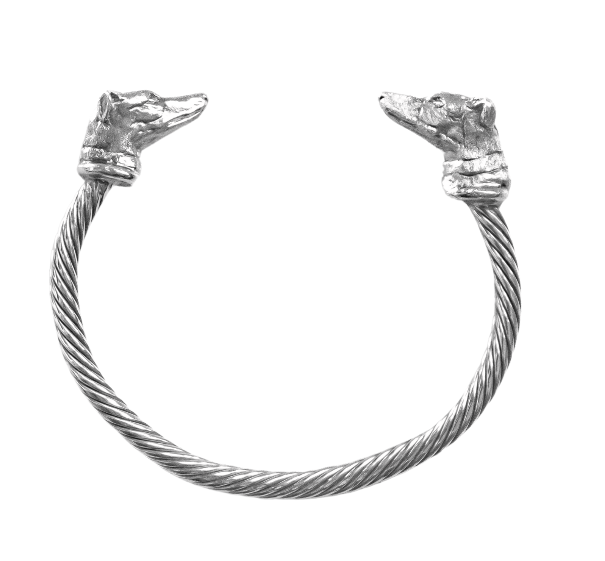 Greyhound Twisted Bangle by Paul Eaton