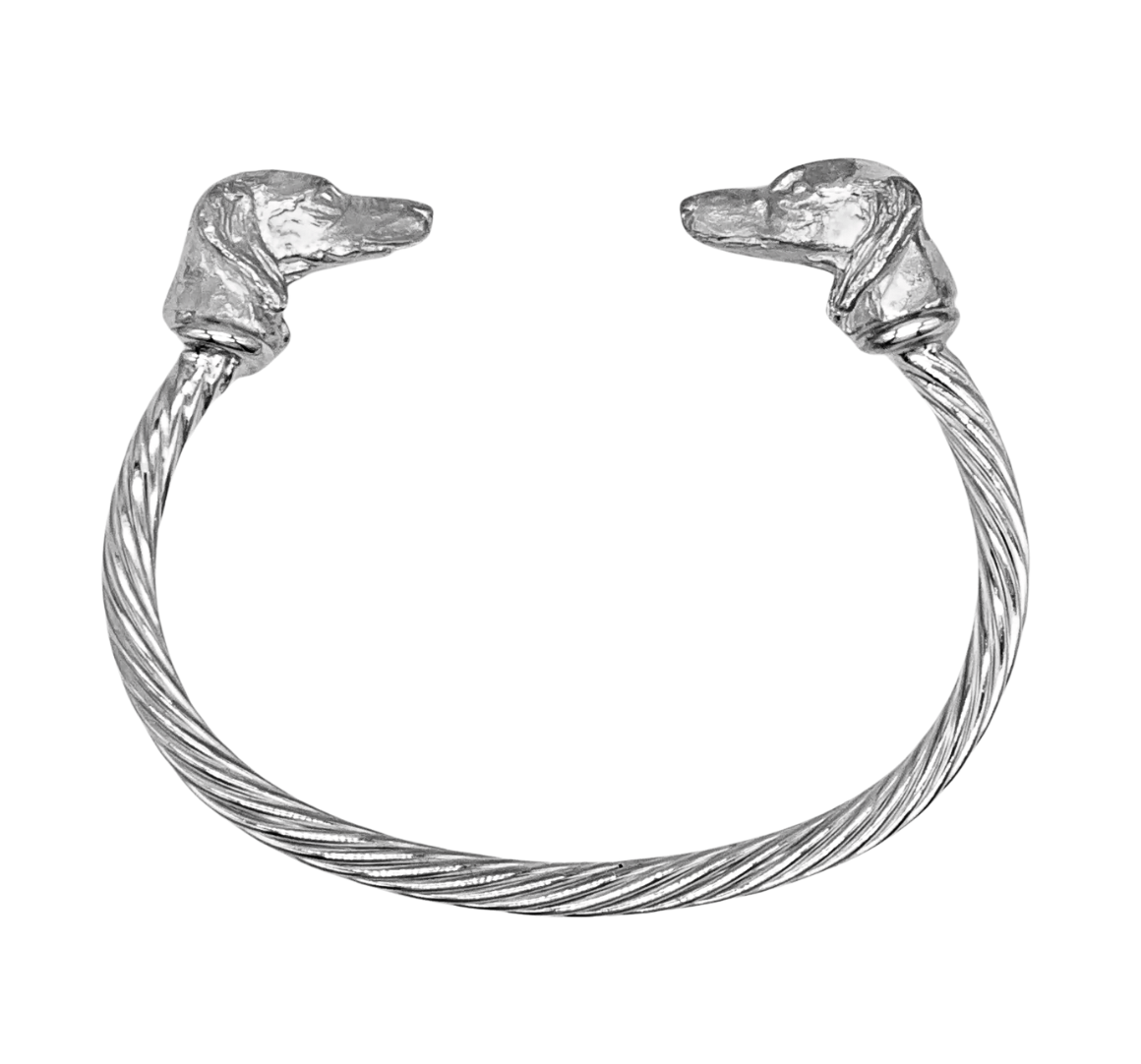 Saluki Twisted Bangle by Paul Eaton