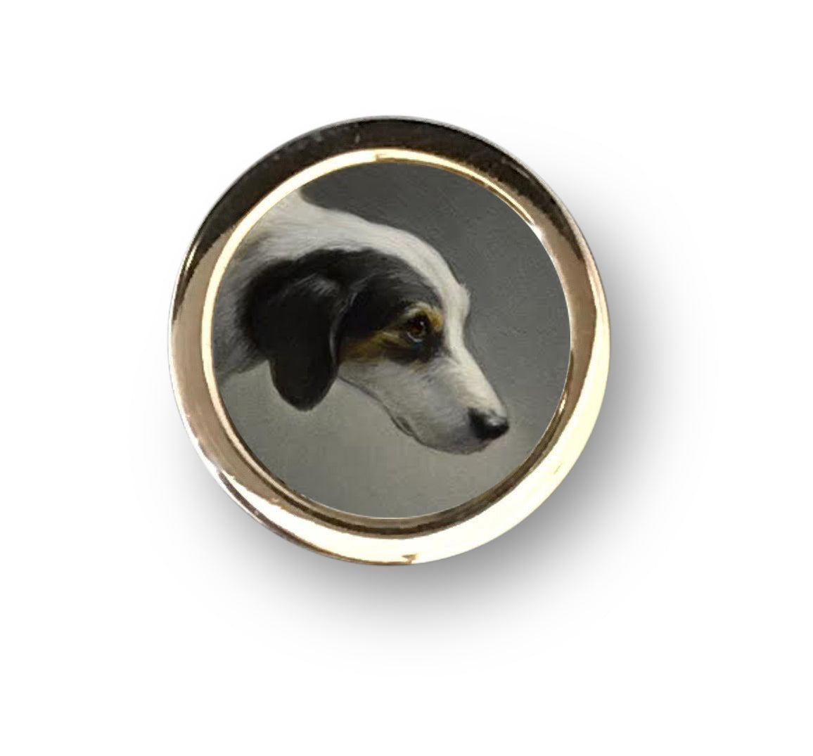 Beth de Loiselle dog oils in Paul Eaton cufflinks