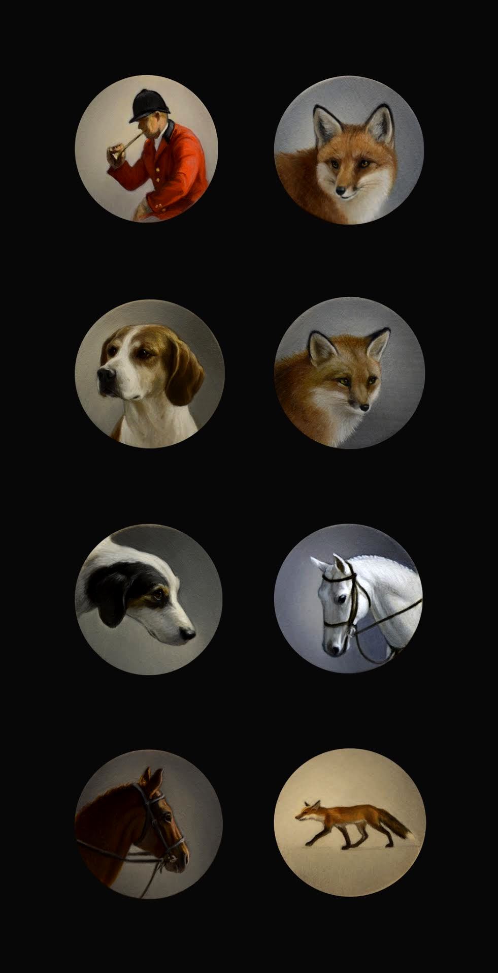 Beth de Loiselle interchangeable oils in cufflinks