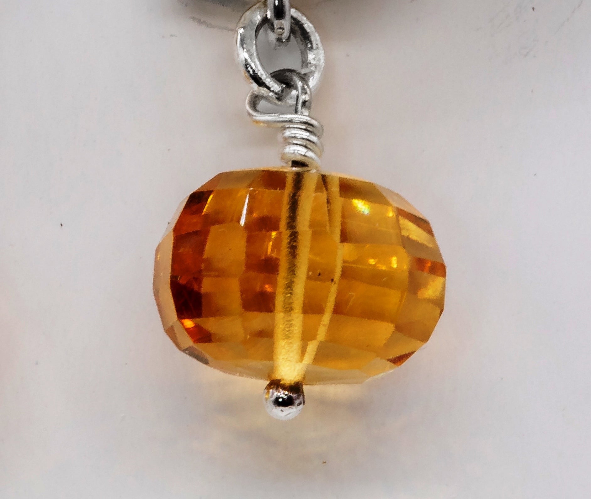 Citrine Drops with Retriever Earrings