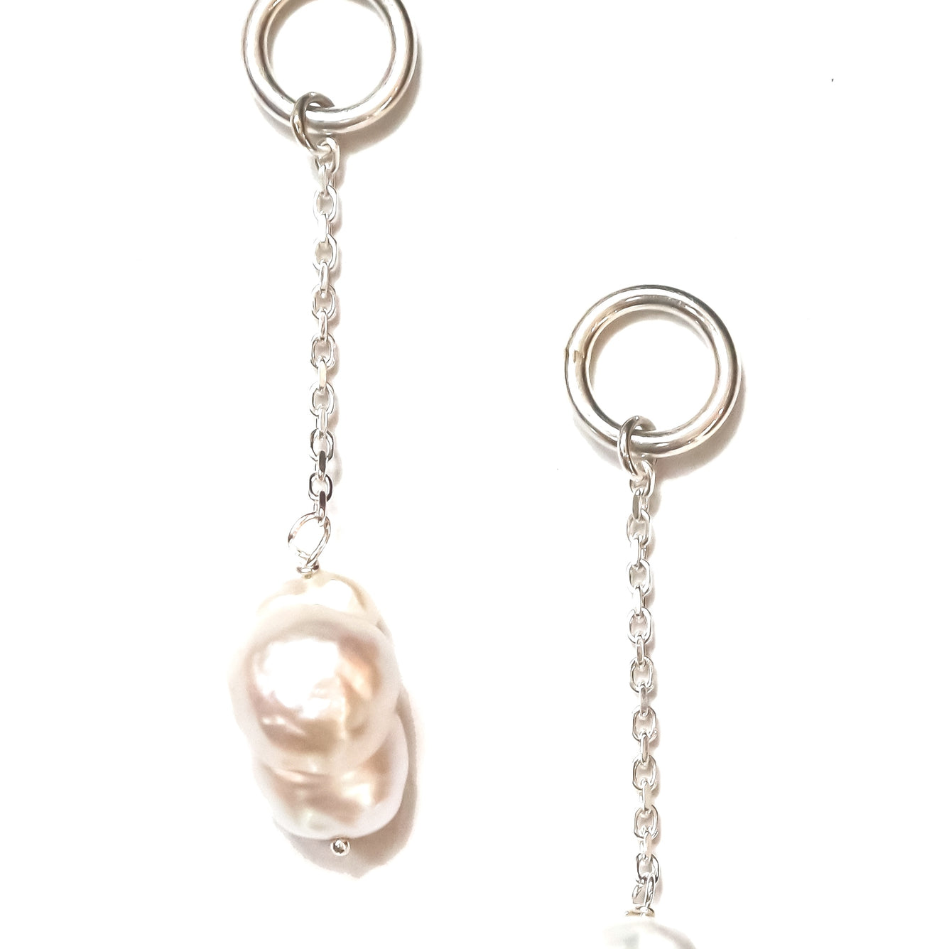 Freshwater Pearl Drops by Paul Eaton Silversmith