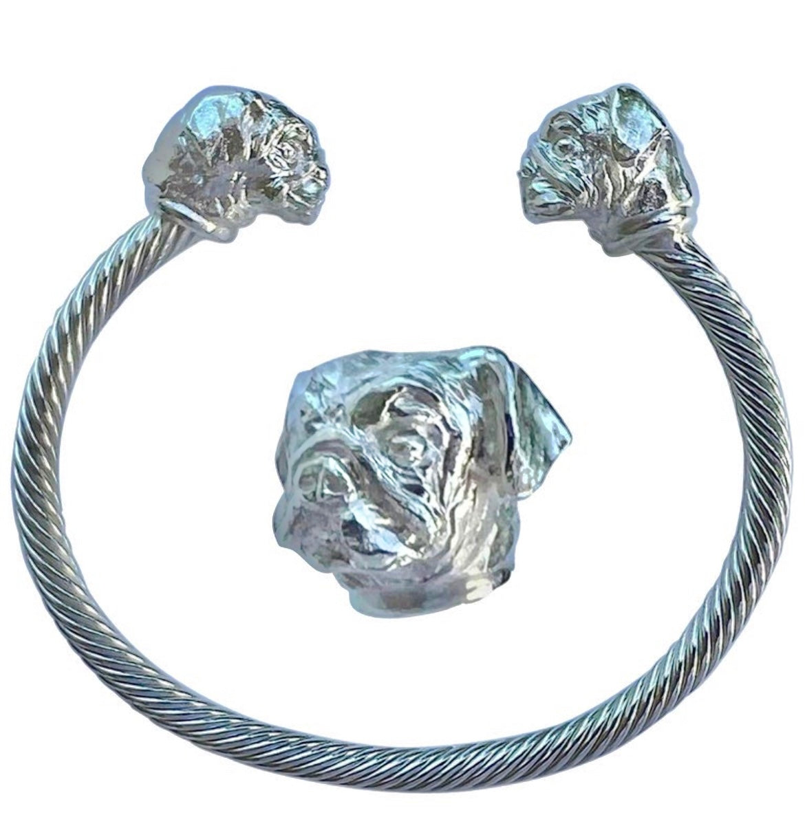 Pug Twisted Bangle
