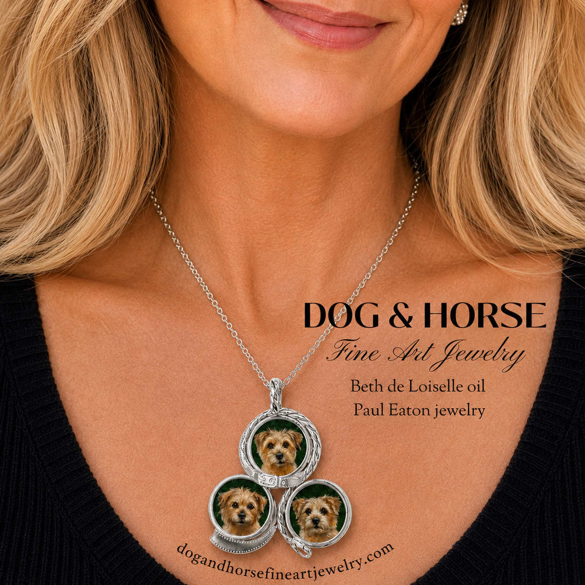 Oil Miniature Portraits in Bespoke Jewelry